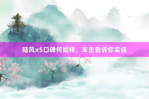 陆风x5口碑何如样，车主告诉你实话